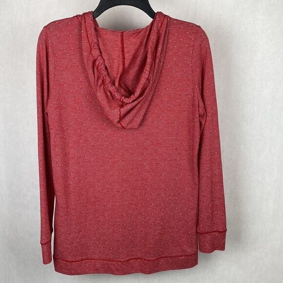 MAY by Marc New York Performance Pullover Hoodie Medium Lightweight Red White - Picture 5 of 10